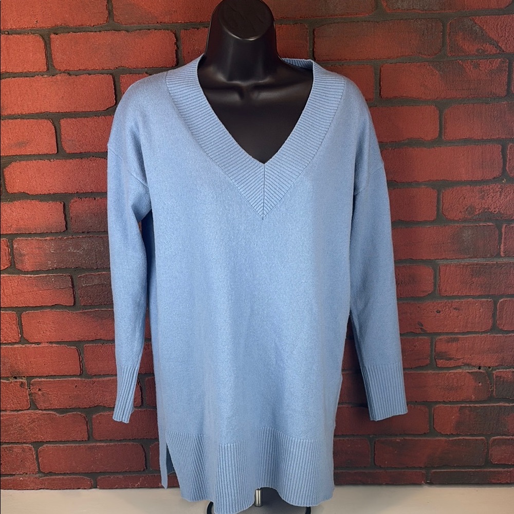 WoolOvers‎ Sweater Womens Small Blue Merino Wool